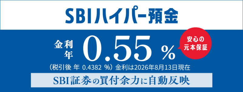 SBI新生銀行 SBIハイパー預金 画像